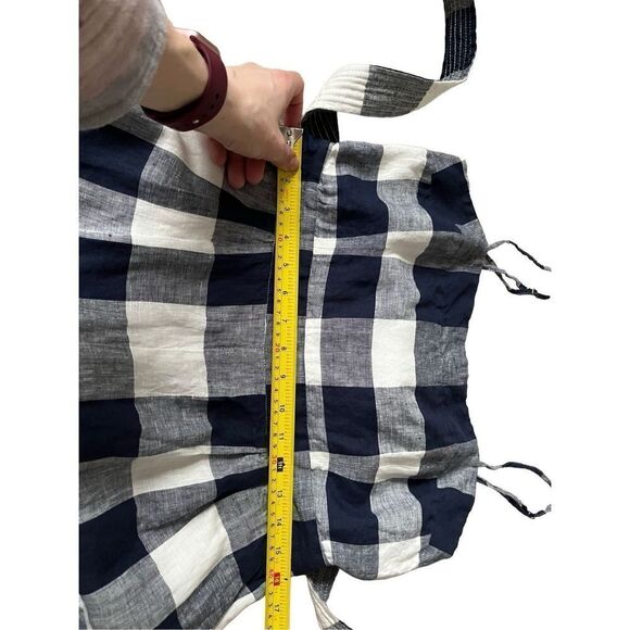 J. Crew Navy and White Checkered Jumpsuit - Picture 11 of 15
